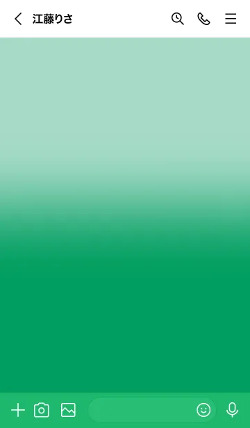 [LINE着せ替え] Spearmint Green & Shamrock Green (JP)の画像3