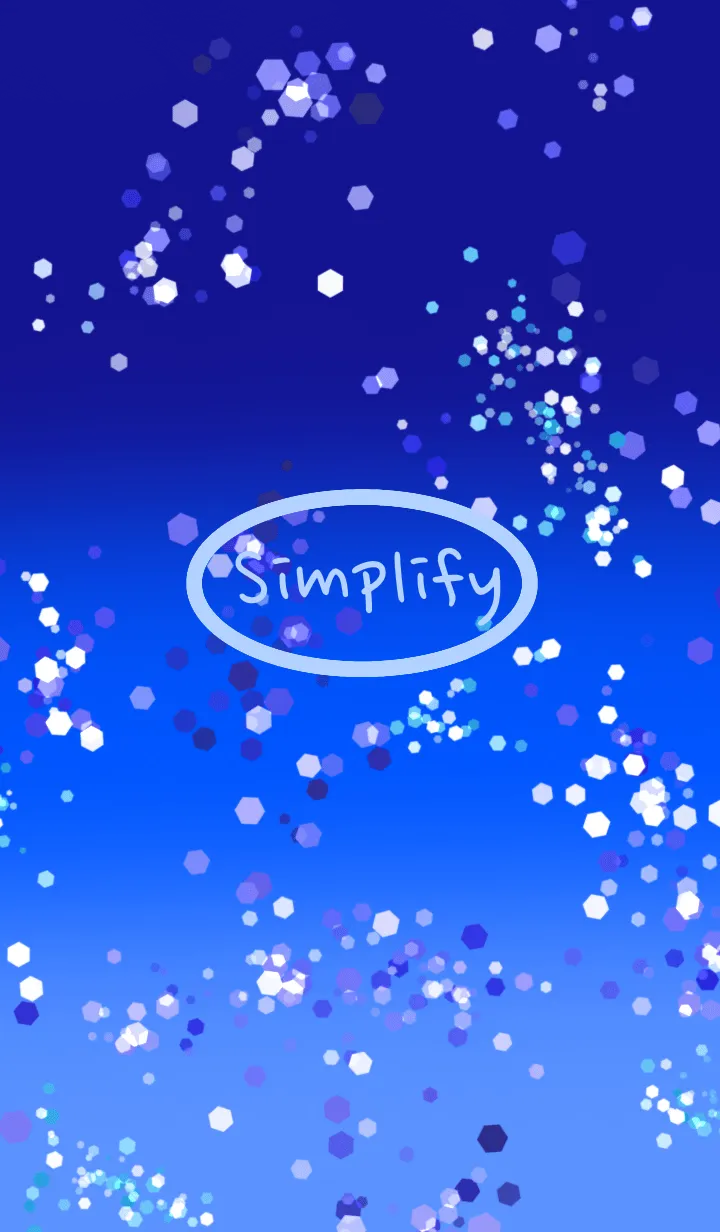 [LINE着せ替え] Simplify キラキラブルーラメ.jpの画像1