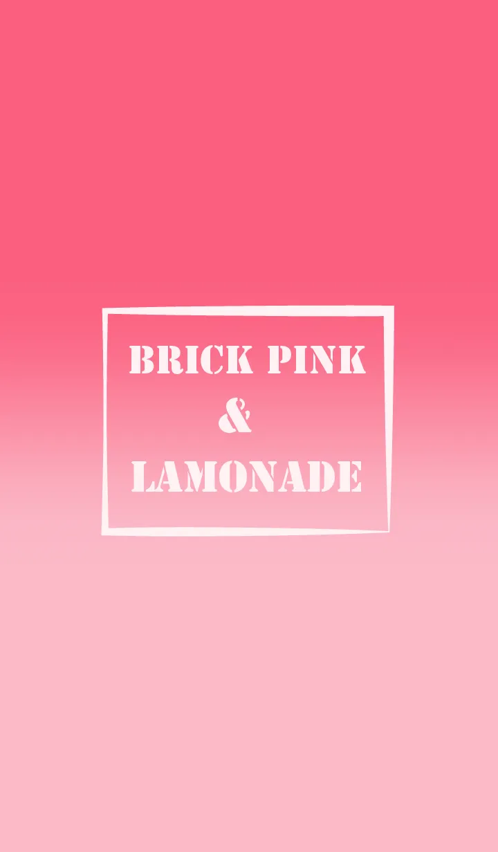 [LINE着せ替え] Brick Pink & Lemonade Theme (JP)の画像1