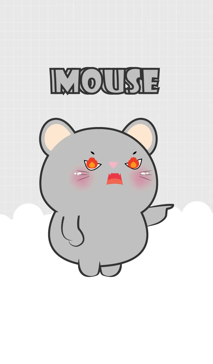 [LINE着せ替え] Little Angry Grey Mouse Theme (JP)の画像1