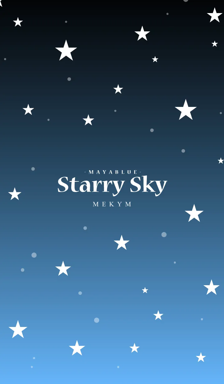 [LINE着せ替え] - Starry Sky Maya Blue -の画像1