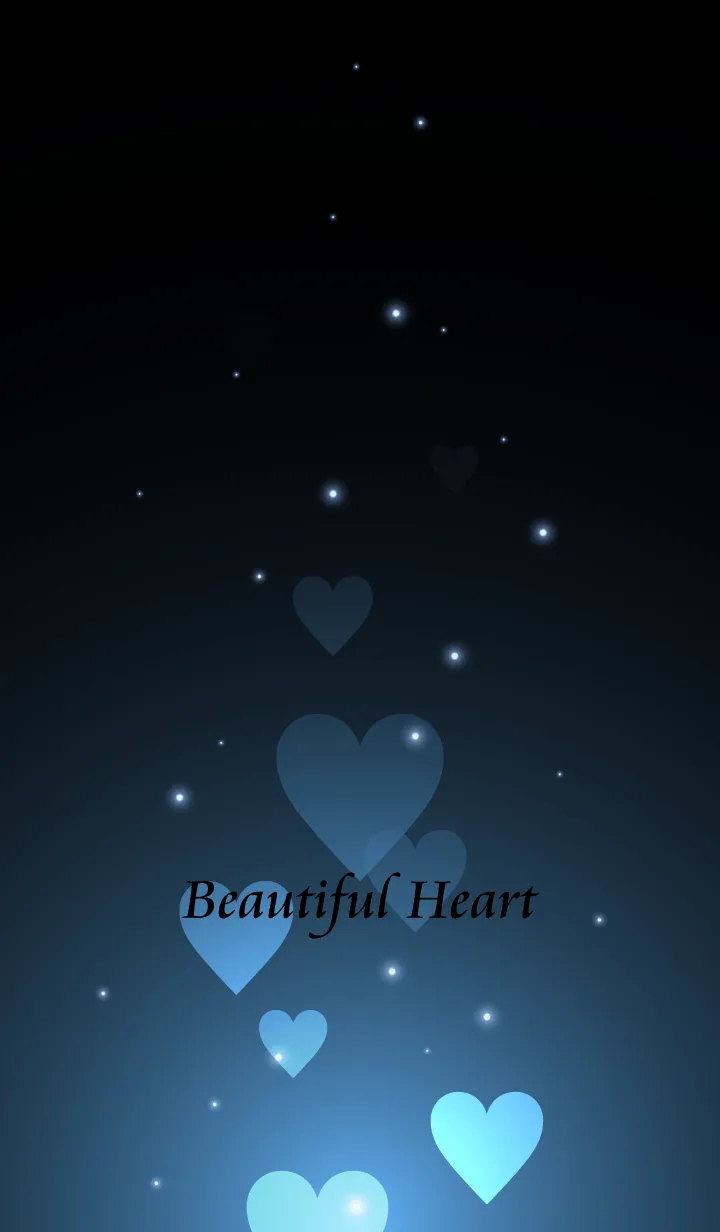 [LINE着せ替え] - Beautiful Maya Blue Heart -の画像1