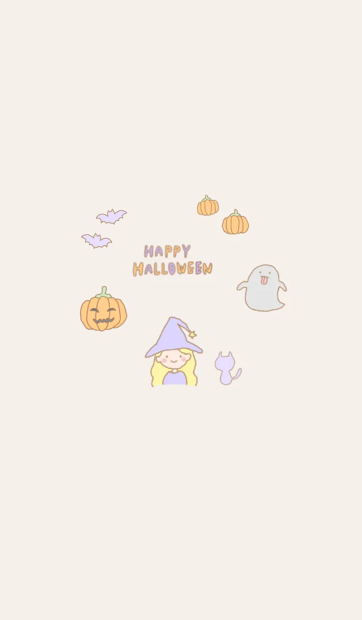 [LINE着せ替え] ゆるふわかわいいハロウィンの着せ替えの画像1