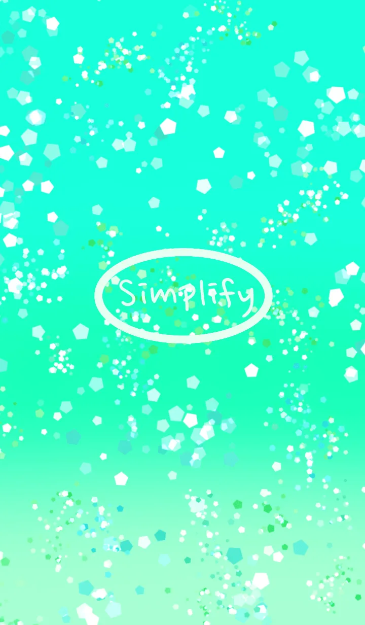 [LINE着せ替え] Simplify エメラルドグリーンラメ.jpの画像1