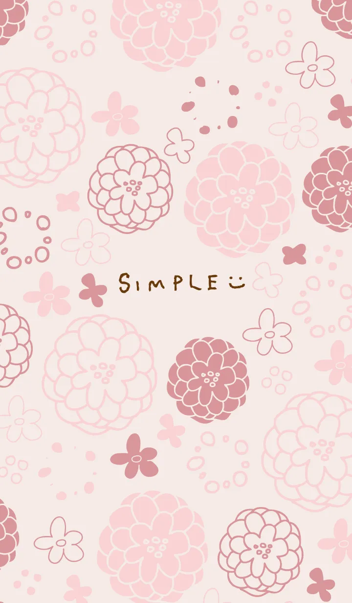 [LINE着せ替え] 大人お花模様24の画像1