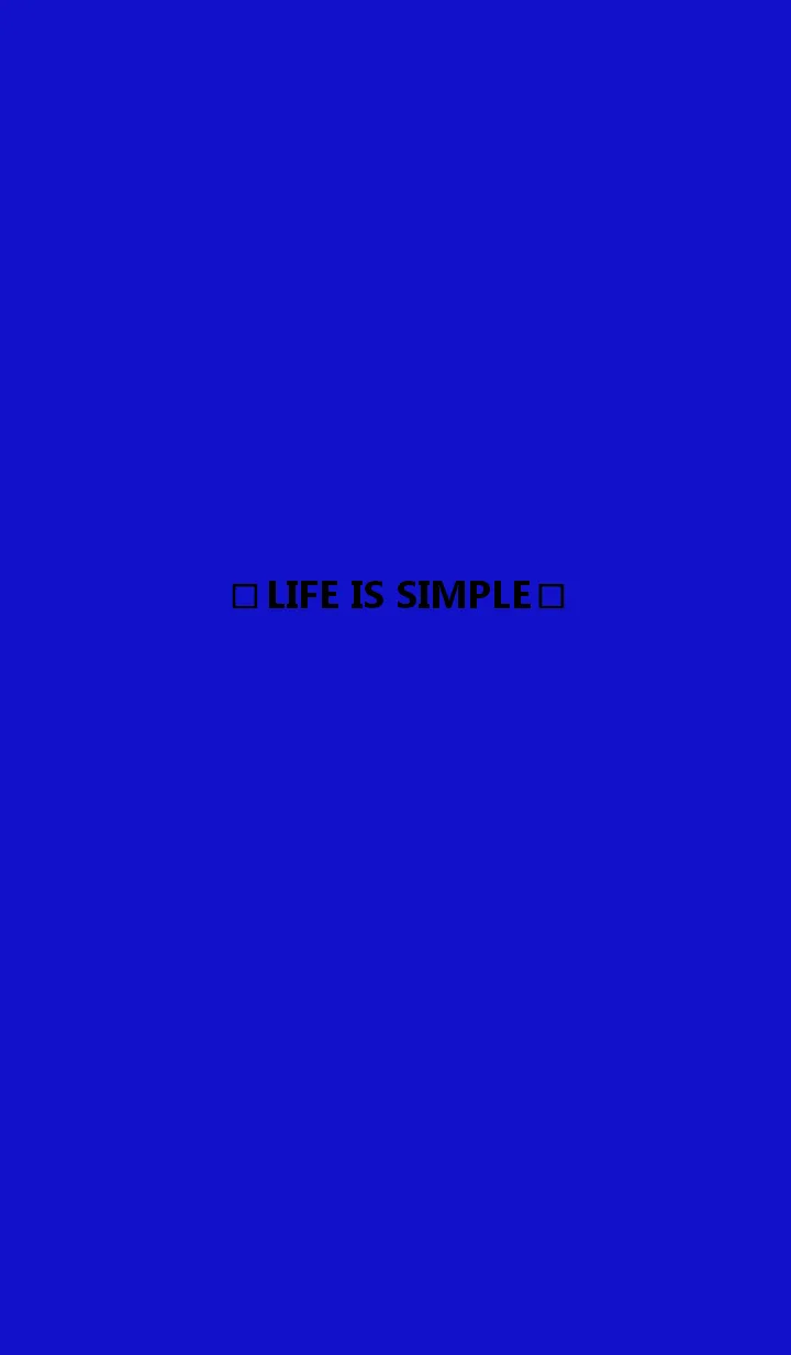 [LINE着せ替え] LIFE IS SIMPLE (black bluelight)の画像1