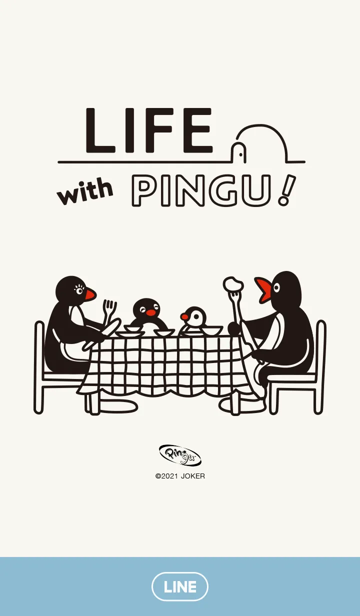 [LINE着せ替え] ピングー～Life with Pingu～の画像1