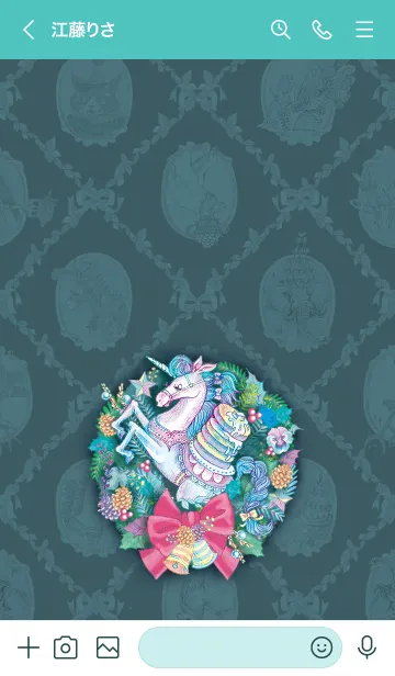 [LINE着せ替え] ECONECO ～Christmas Wreath～Unitaの画像3