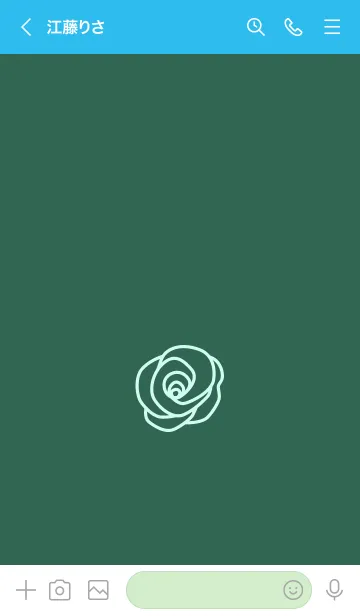 [LINE着せ替え] シンプル ローズ 29の画像3