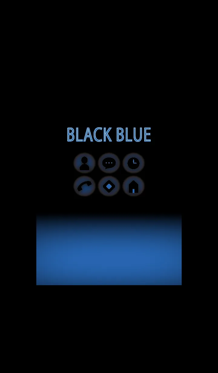 [LINE着せ替え] 黒と青 : Black Lightの画像1