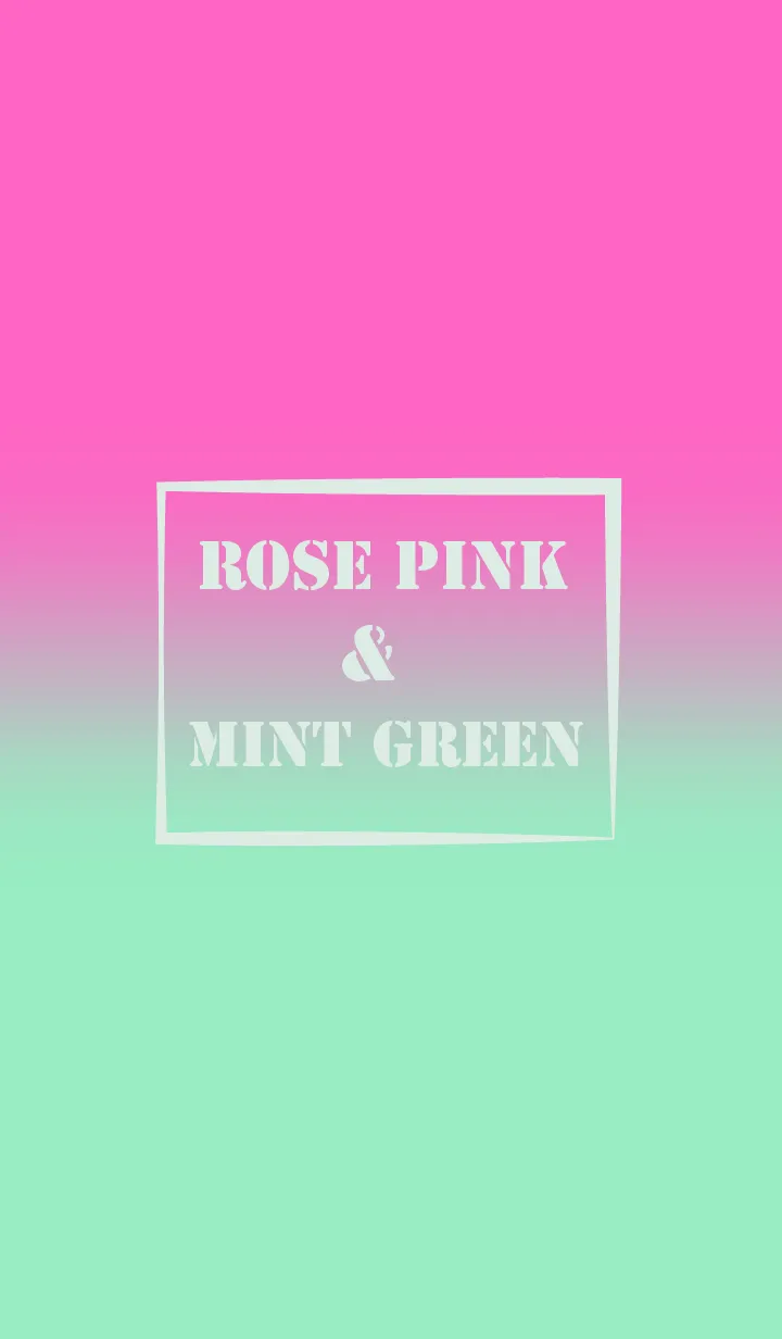 [LINE着せ替え] Rose Red & Mint Green Theme (JP)の画像1