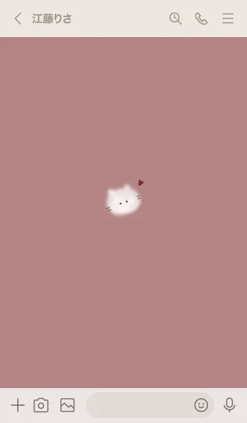 [LINE着せ替え] ～ふわふわな猫♥ピンク16_1～の画像3