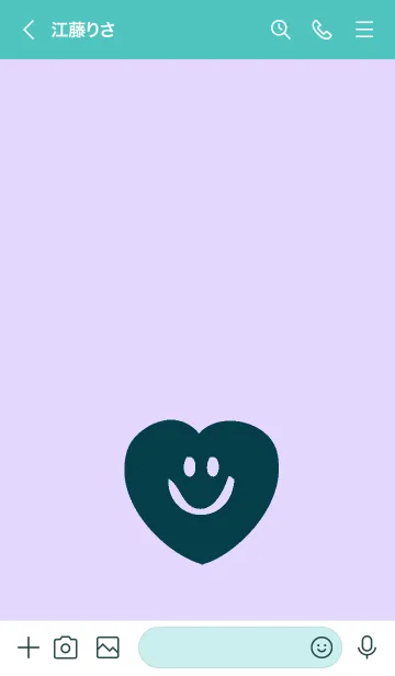 [LINE着せ替え] スマイル ハート _36の画像3