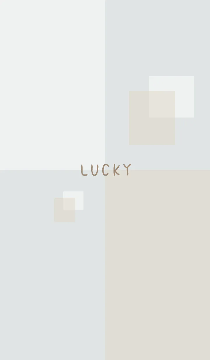 [LINE着せ替え] 白とベージュの四角16の画像1