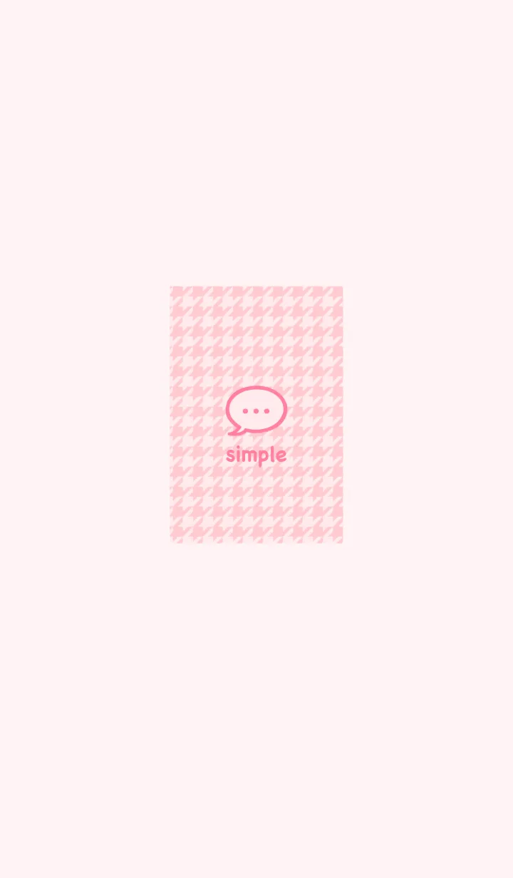 [LINE着せ替え] 千鳥格子(ピンク)の画像1