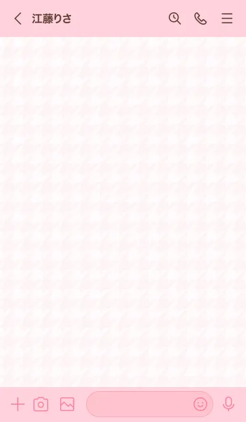 [LINE着せ替え] 千鳥格子(ピンク)の画像3
