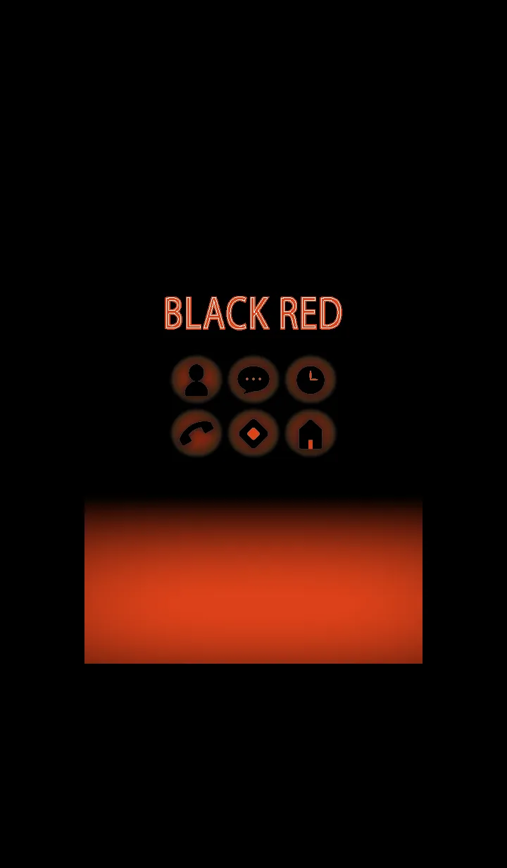 [LINE着せ替え] 黒と赤 : Black Lightの画像1