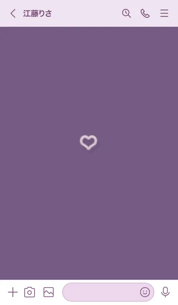 [LINE着せ替え] ～ファーのハート2♥パープル06_1～の画像3