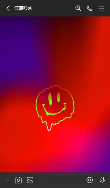 [LINE着せ替え] サイケデリック スマイル 16の画像3