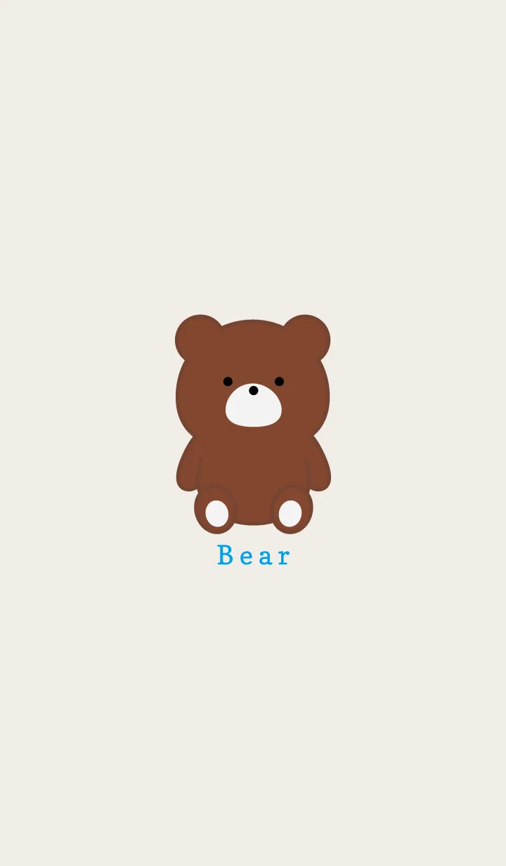 [LINE着せ替え] Simple Bear..10の画像1