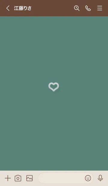 [LINE着せ替え] ～ファーのハート2♥グリーン02_1～の画像3