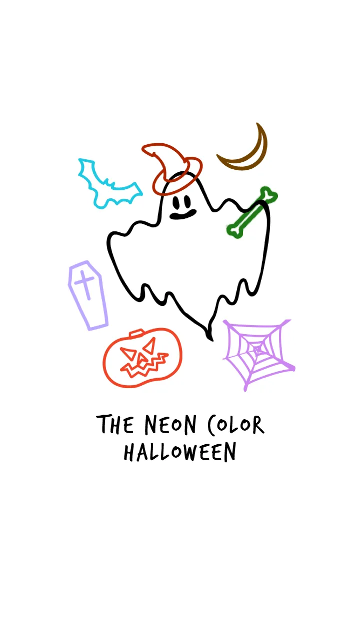 [LINE着せ替え] ネオンカラー ハロウィン 23の画像1