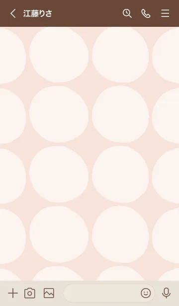 [LINE着せ替え] シンプル 円 ピンク4の画像3