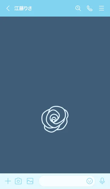 [LINE着せ替え] シンプル ローズ 31の画像3