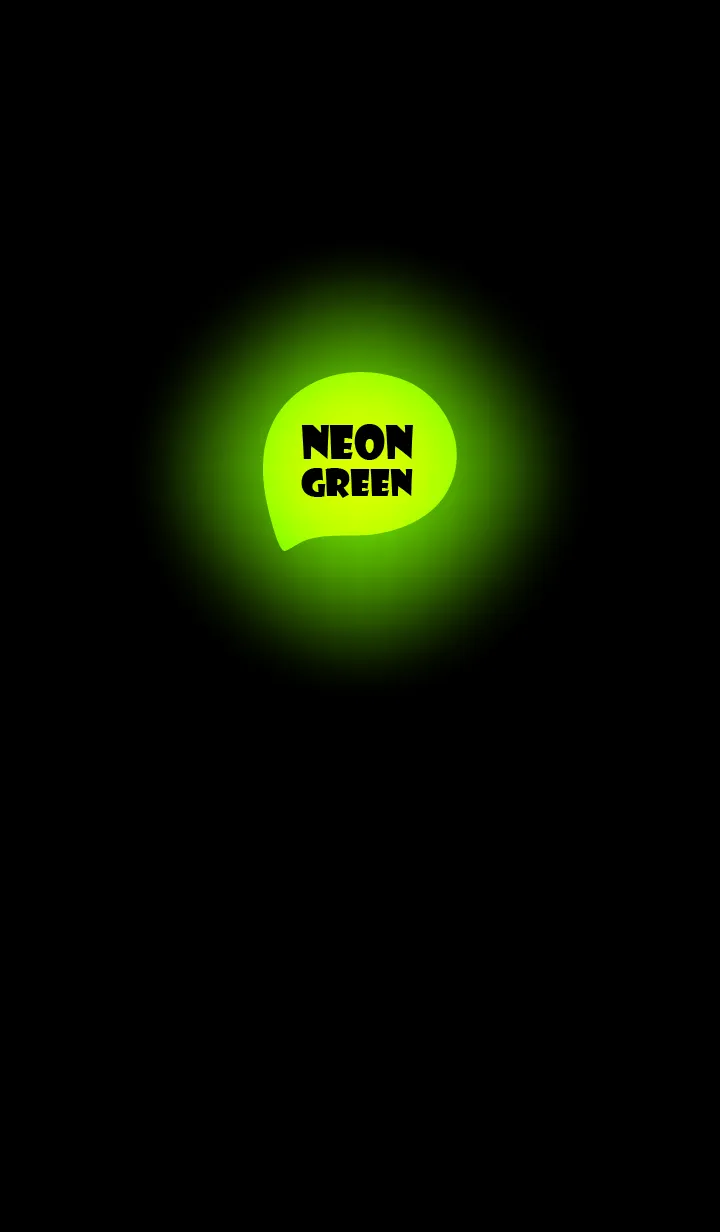 [LINE着せ替え] Neon Green In Black v.10 (JP)の画像1