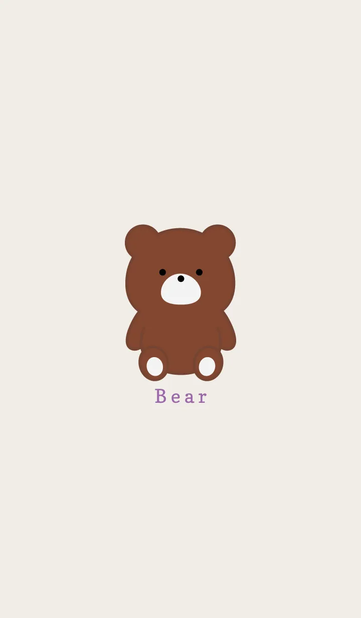 [LINE着せ替え] Simple Bear..12の画像1