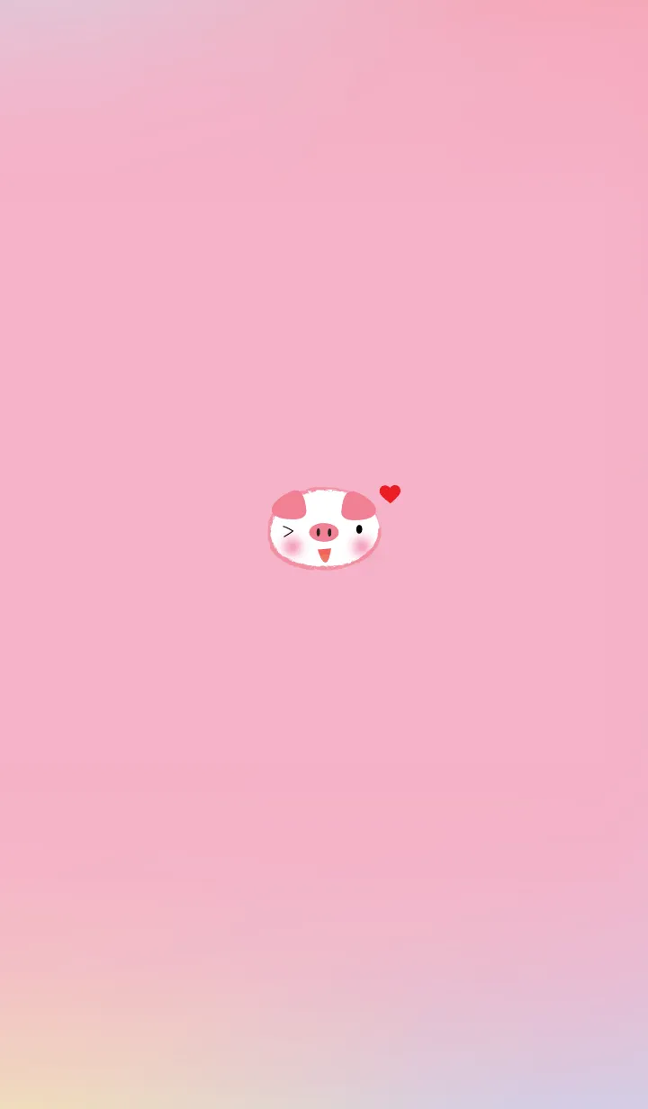 [LINE着せ替え] Simple Cute pig theme v.13 JPの画像1