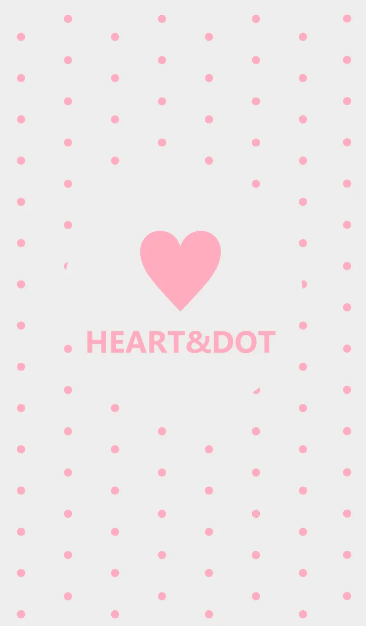 [LINE着せ替え] HEART&DOT *GRAY PINK 2*の画像1