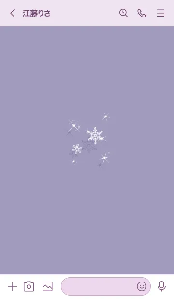 [LINE着せ替え] ～スノー♥パープル01_1～の画像3