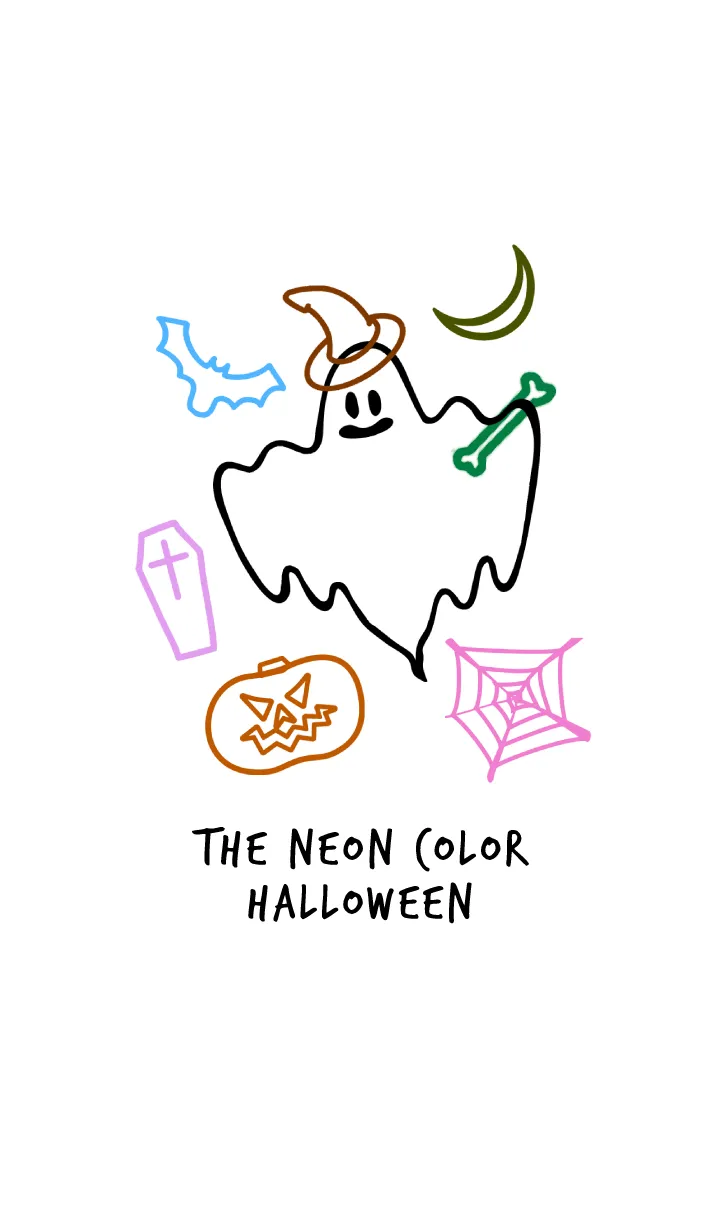 [LINE着せ替え] ネオンカラー ハロウィン 24の画像1