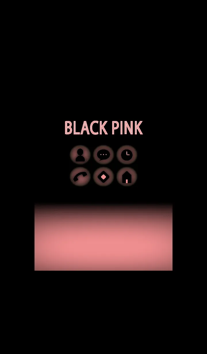 [LINE着せ替え] 黒とペールピンク: Black Lightの画像1