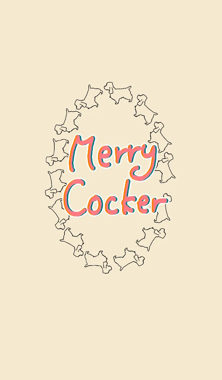 [LINE着せ替え] Merry Cockerの画像1