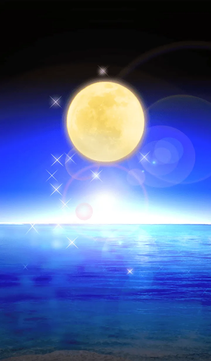 [LINE着せ替え] Full moon power.24(GOLD)の画像1