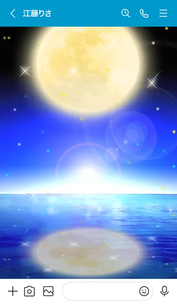 [LINE着せ替え] Full moon power.24(GOLD)の画像3