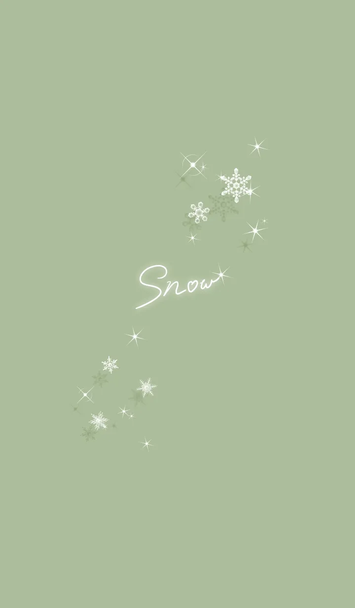 [LINE着せ替え] ～スノー♥グリーン02_1～の画像1