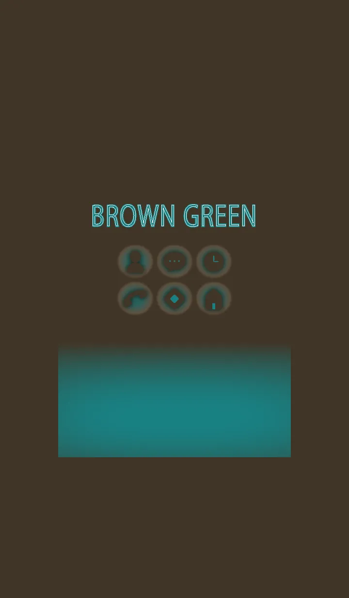 [LINE着せ替え] 茶色と緑 : Black Lightの画像1