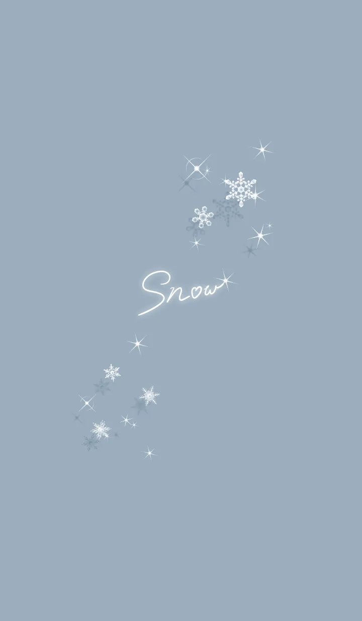 [LINE着せ替え] ～スノー♥ブルー06_1～の画像1