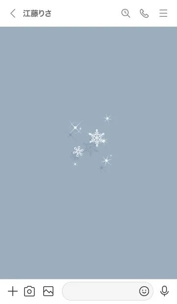 [LINE着せ替え] ～スノー♥ブルー06_1～の画像3