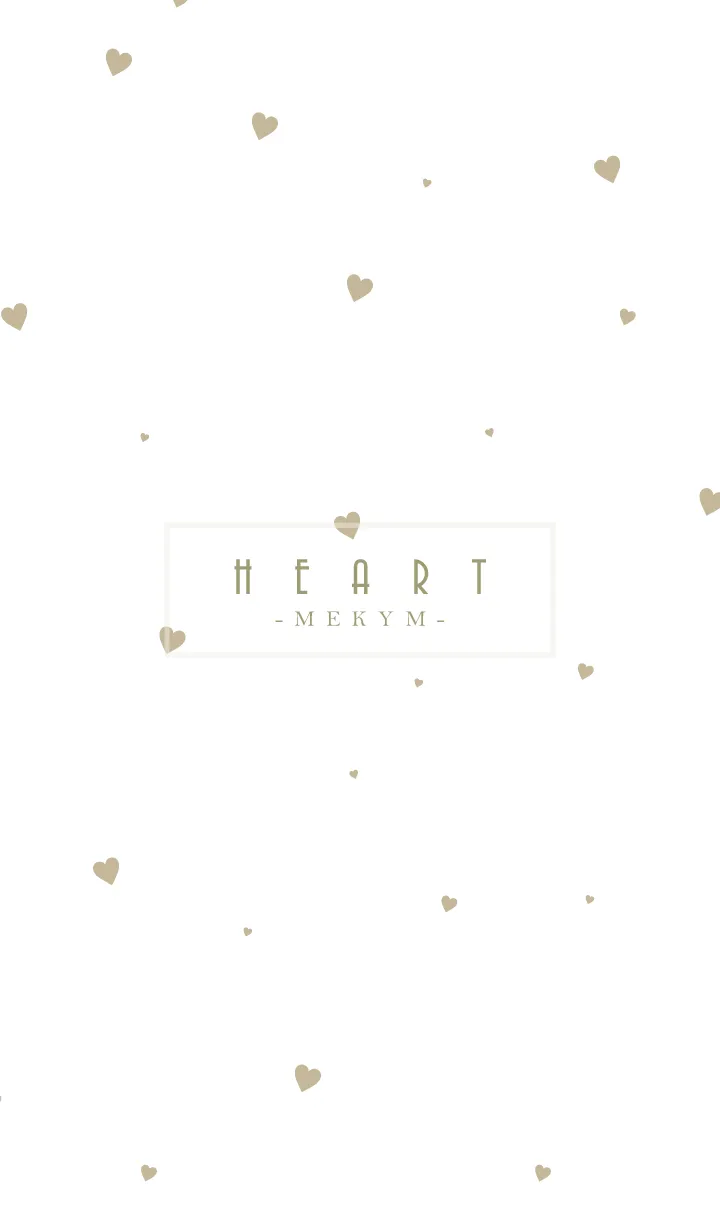 [LINE着せ替え] HEART-Beige.MEKYM 12の画像1