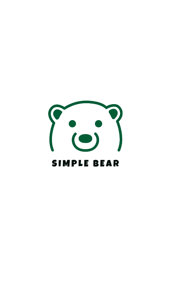 [LINE着せ替え] シンプル ベア _3の画像1