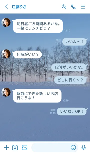 [LINE着せ替え] Hokkaido Winterの画像4