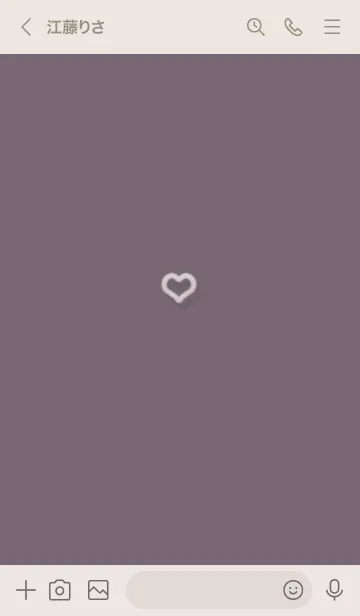 [LINE着せ替え] ～ファーのハート2♥パープルグレー16_1～の画像3