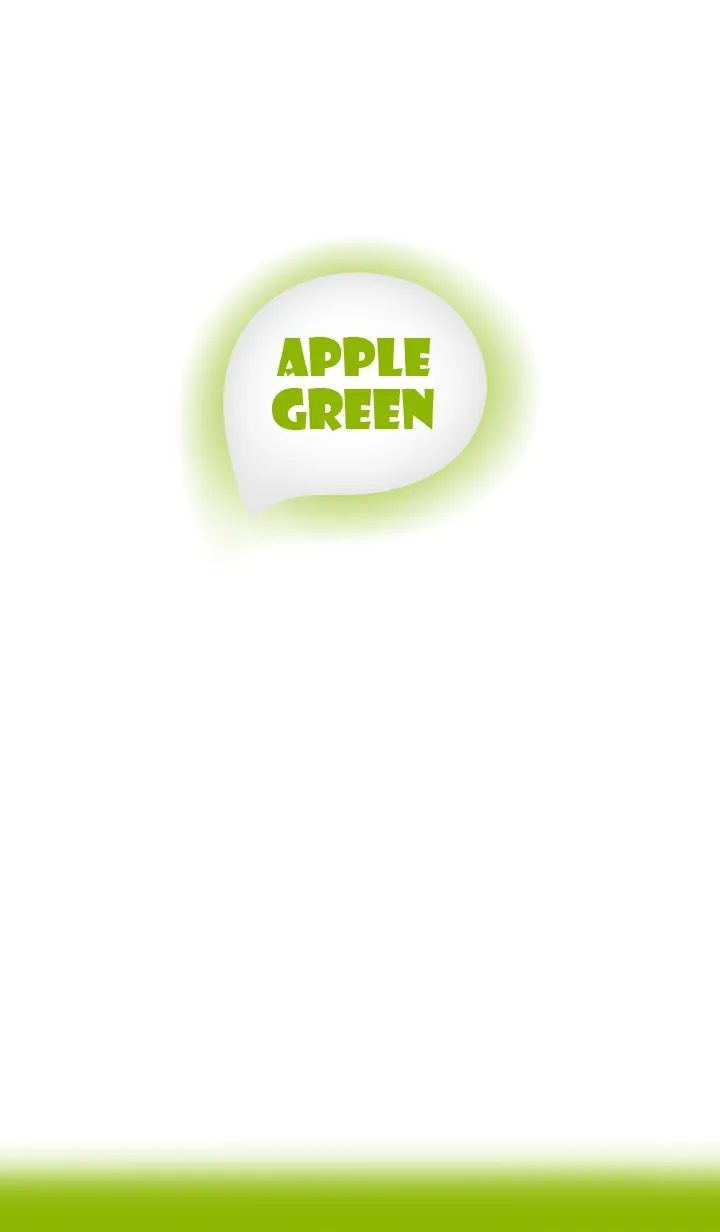 [LINE着せ替え] Apple Green & White Theme Vr.2  (JP)の画像1