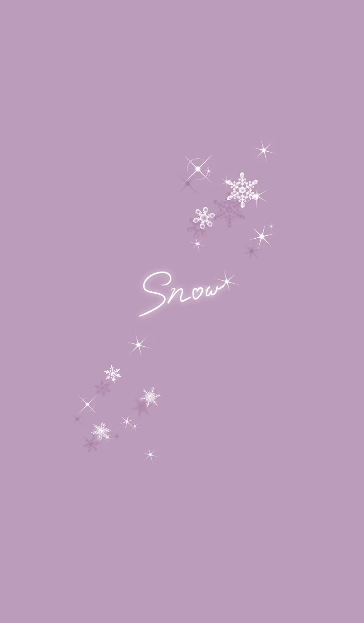 [LINE着せ替え] ～スノー♥ピンクパープル09_1～の画像1