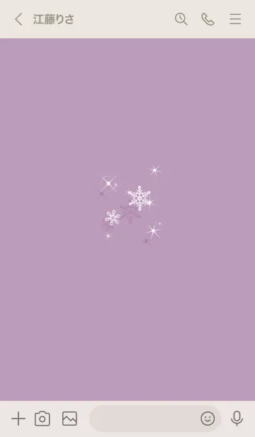 [LINE着せ替え] ～スノー♥ピンクパープル09_1～の画像3