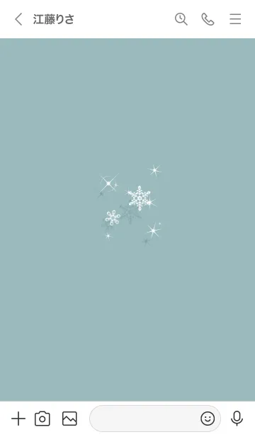 [LINE着せ替え] ～スノー♥ブルー05_1～の画像3